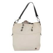 Burberry Vintage Pre-owned Canvas handvskor Beige, Dam