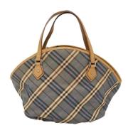 Burberry Vintage Pre-owned Canvas totevskor Blue, Dam