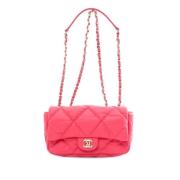 Chanel Vintage Pre-owned Laeder axelremsvskor Pink, Dam