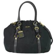 Prada Vintage Pre-owned Tyg prada-vskor Black, Dam