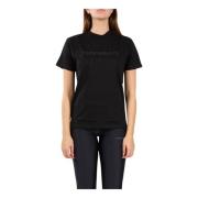 Hinnominate Bomull Jersey T-shirt med Tryckt Logotyp Black, Dam