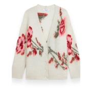 Blumarine Maxi Sweater Cardigan Beige, Dam