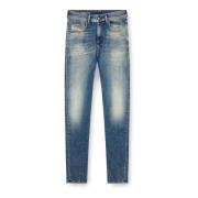 Diesel Blå Lågt Skurna Skinny Jeans Blue, Herr