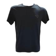 Emporio Armani Casual Bomull T-shirt för Män Blue, Herr