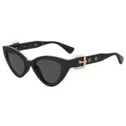 Moschino Svart Acetat Dam Solglasögon Black, Dam