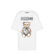 Moschino Vit Teddy Bear T-shirt White, Herr