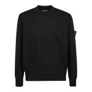 Stone Island Stiligt Stickat Plagg Black, Herr