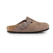 Birkenstock Grå/Beige Läder Sandaler Brown, Dam