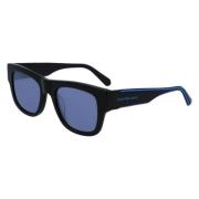 Calvin Klein Jeans Svart Acetat Unisex Solglasögon Black, Unisex