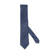 Ermenegildo Zegna Silke Blommig Geometrisk Slips Blue, Herr