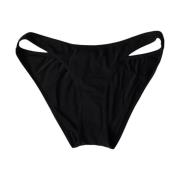 Dolce & Gabbana Svart Nylon Bikini Botten Beachwear Black, Dam