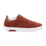 Testoni Ravenna Sneaker Casual Suede Brown, Herr