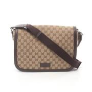 Gucci Vintage Pre-owned Canvas gucci-vskor Beige, Dam