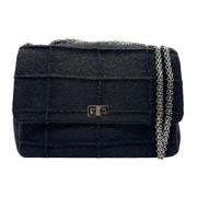 Chanel Vintage Pre-owned Filt chanel-vskor Black, Dam