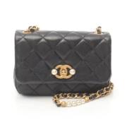 Chanel Vintage Pre-owned Laeder axelremsvskor Black, Dam