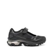 MM6 Maison Margiela Mesh Panel Sneakers med Logo Print Black, Dam