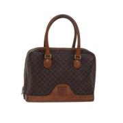 Celine Vintage Pre-owned Canvas handvskor Brown, Dam