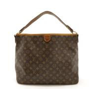 Louis Vuitton Vintage Pre-owned Tyg axelremsvskor Brown, Dam