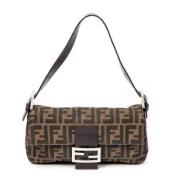 Fendi Vintage Pre-owned Canvas fendi-vskor Brown, Dam