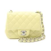 Chanel Vintage Pre-owned Laeder axelremsvskor Yellow, Dam