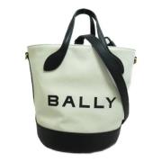 Bally Pre-owned Pre-owned Canvas handvskor Beige, Dam