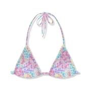 MC2 Saint Barth Blommig triangel bikini topp för kvinnor Multicolor, D...