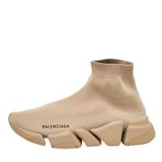 Balenciaga Vintage Pre-owned Tyg sneakers Beige, Dam