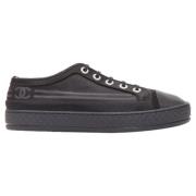 Chanel Vintage Pre-owned Tyg sneakers Black, Dam