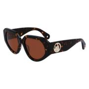 Lanvin Brun Acetat Dam Solglasögon Brown, Dam