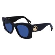 Lanvin Svart Acetat Dam Solglasögon Black, Dam