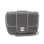 Chanel Vintage Pre-owned Laeder axelremsvskor Black, Dam