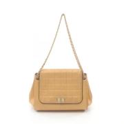 Chanel Vintage Pre-owned Laeder axelremsvskor Beige, Dam