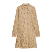 Max Mara Studio Eleganta Klänningar för Kvinnor Beige, Dam