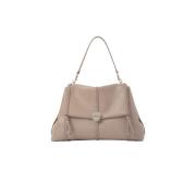 Chloé Stor mjuk läder axelväska Beige, Dam