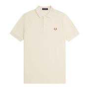 Fred Perry Enfärgad Polo med Modern Stilig Skärning Beige, Herr