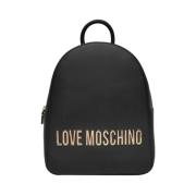 Moschino Svart ryggsäck för kvinnor Black, Dam