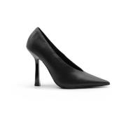 Steve Madden Svart läder klackpumpar Black, Dam