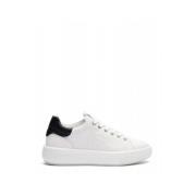 Stuart Weitzman Platt Snörad Sneaker med SW Logo White, Dam