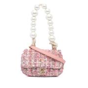 Chanel Vintage Pre-owned Tyg chanel-vskor Pink, Dam