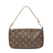 Louis Vuitton Vintage Pre-owned Canvas handvskor Brown, Dam