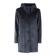 RRD Velvet Parka Jacka för Kvinnor Blue, Dam