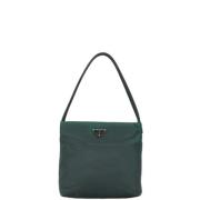 Prada Vintage Pre-owned Canvas totevskor Green, Dam