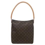 Louis Vuitton Vintage Pre-owned Tyg louis-vuitton-vskor Brown, Dam