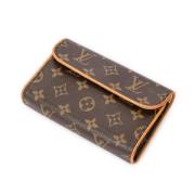 Louis Vuitton Vintage Pre-owned Canvas axelremsvskor Brown, Dam