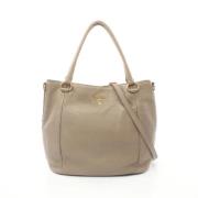 Prada Vintage Pre-owned Laeder totevskor Beige, Dam