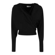 Simkhai Mysig Wrap Hoodie Black, Dam