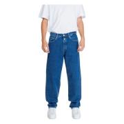 Replay Blå Enfärgade Jeans Blue, Herr