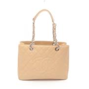 Chanel Vintage Pre-owned Laeder axelremsvskor Beige, Dam