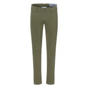 Jacob Cohën Slim Fit Byxor med Lyxdetaljer Green, Herr