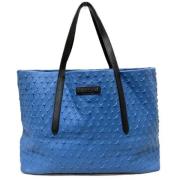 Jimmy Choo Pre-owned Pre-owned Laeder handvskor Blue, Dam